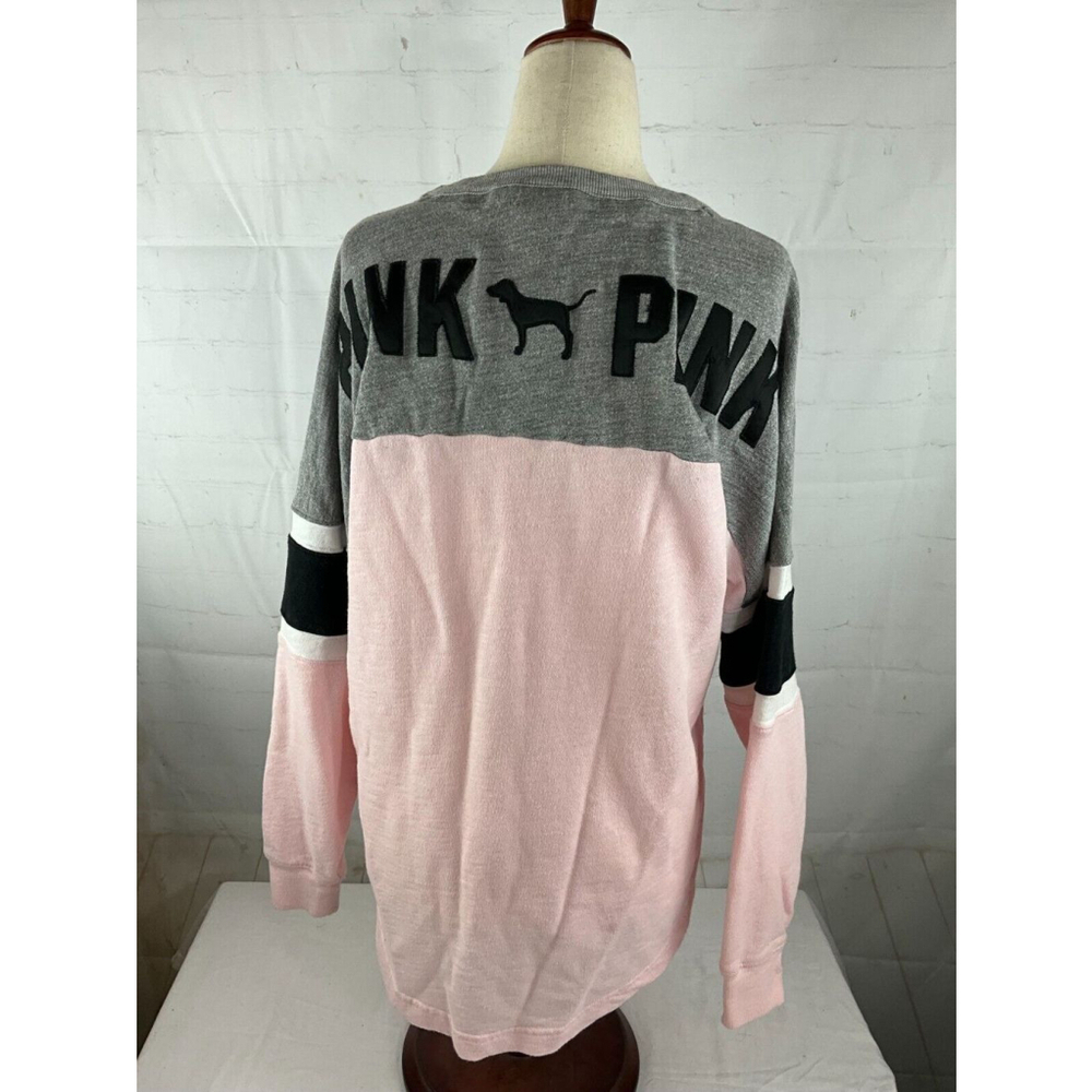 Women’s PINK Victoria’s Secret Pullover Sweatshirt Size Small Lace Up Drawstring - Picture 2 of 4